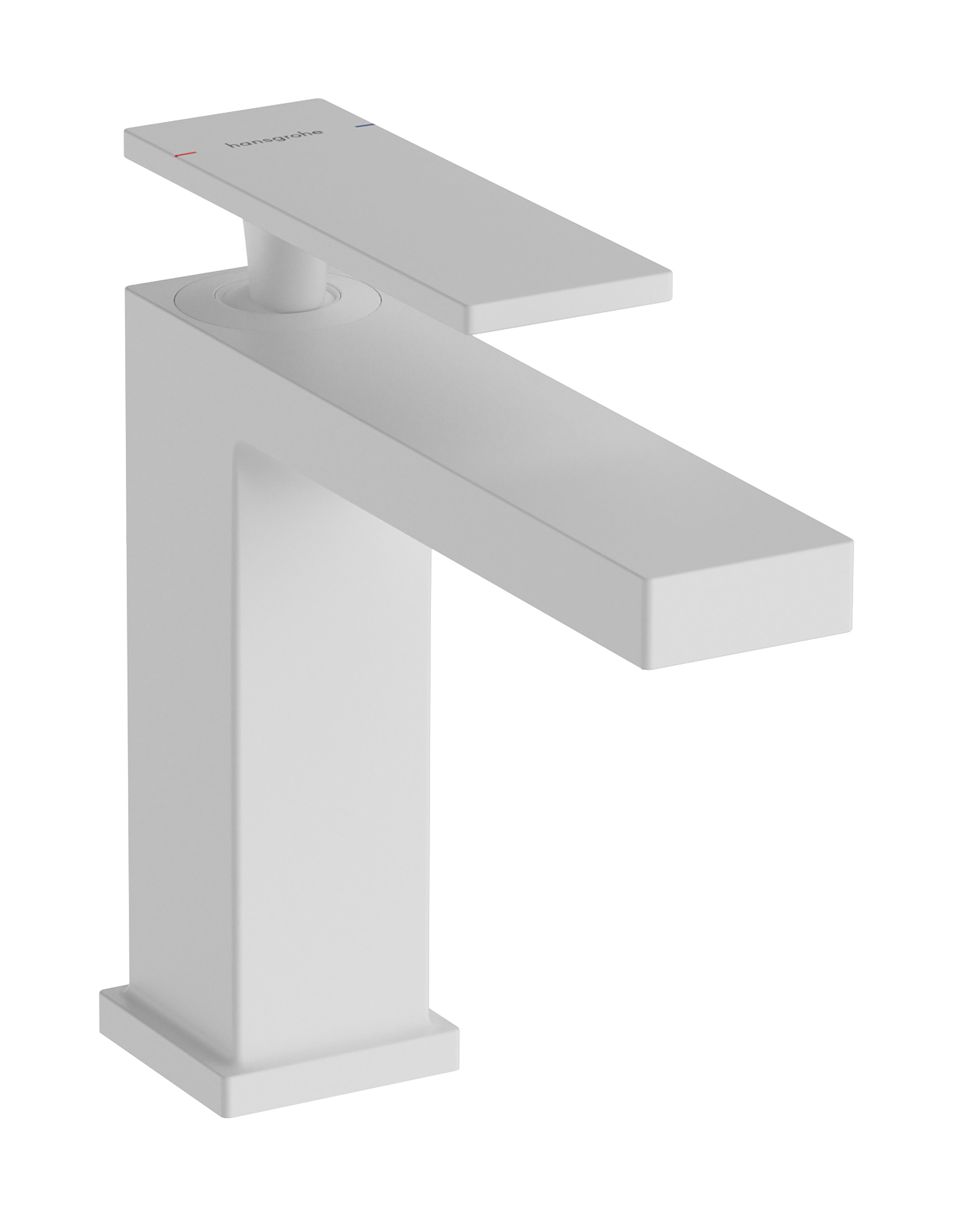 Hansgrohe Tecturis E ééngreeps wastafelkraan 110 met PopUp trekwaste, mat wit