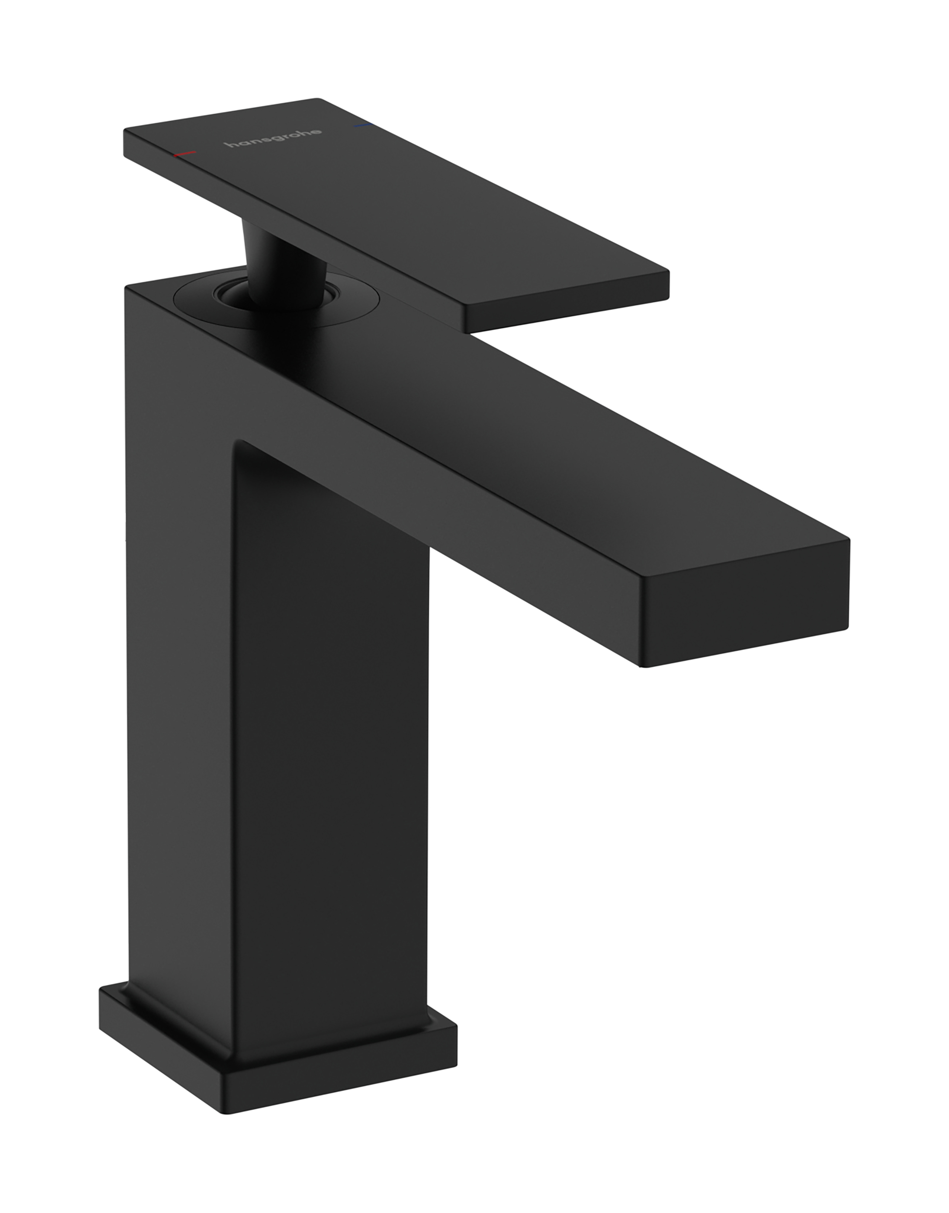 Hansgrohe Tecturis E ééngreeps wastafelkraan 110 met PopUp trekwaste, mat zwart