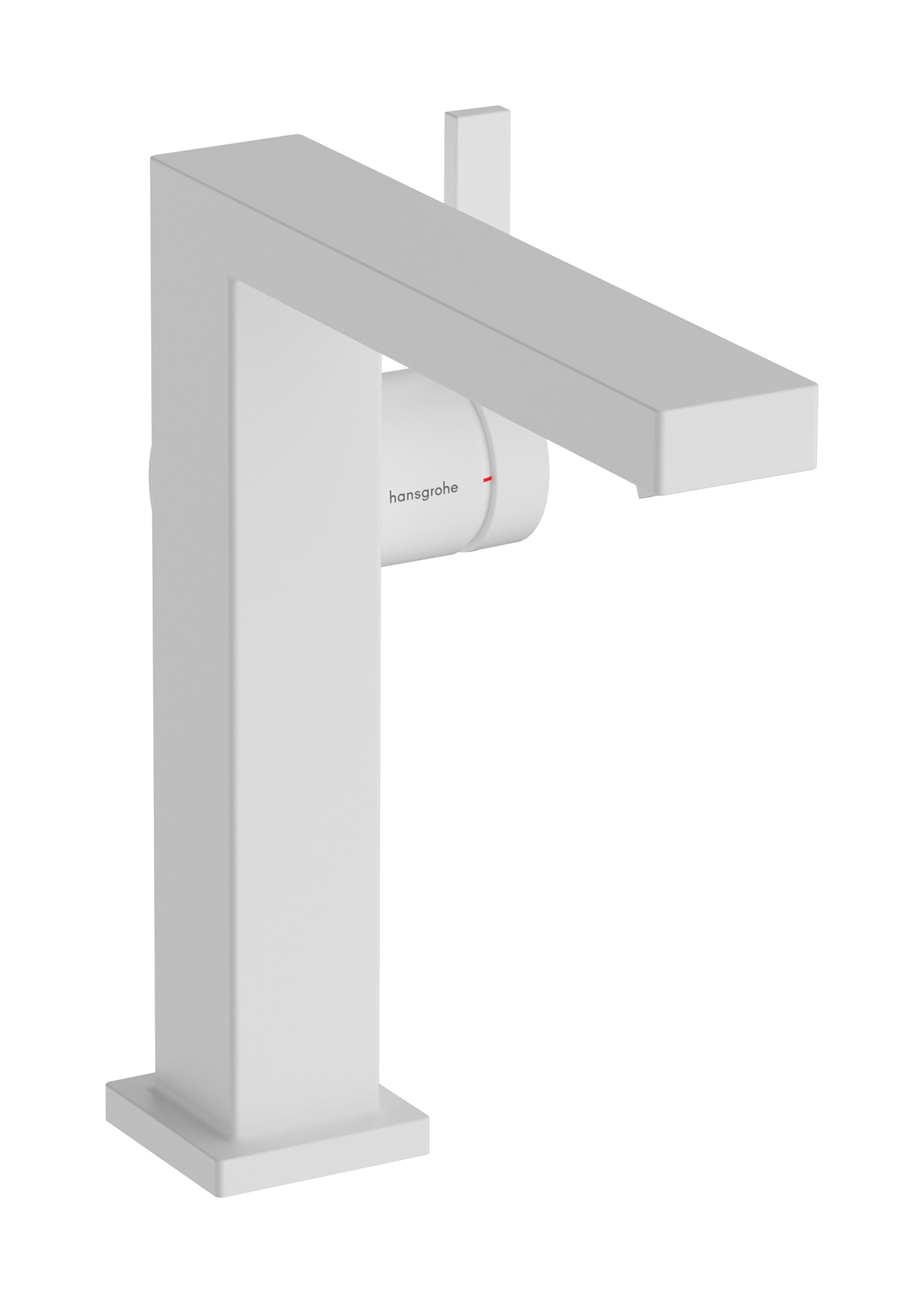 Hansgrohe Tecturis E ééngreeps wastafelkraan 150 Fine CoolStart met afvoerplug, mat wit