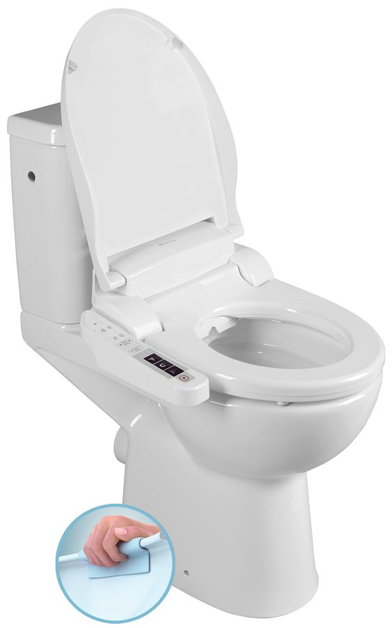 Sapho Verhoogd Toilet Elektrisch Bidet  Handicap P-Trap Wit