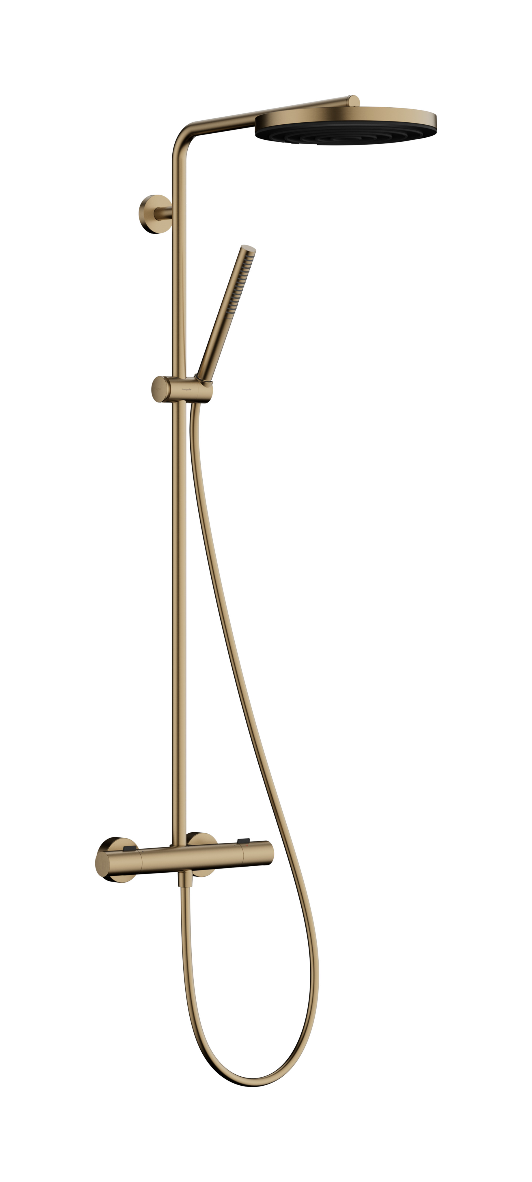 Hansgrohe Pulsify S Puro Showerpipe 260 1jet EcoSmart met thermostaat, Brushed Bronze