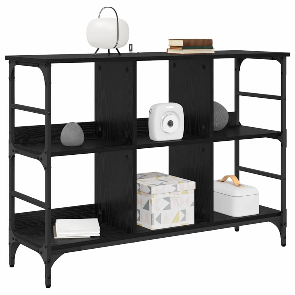 vidaXL Dressoir met opslag Zwart 102 x 32 x 73.5 cm Bewerkt hout