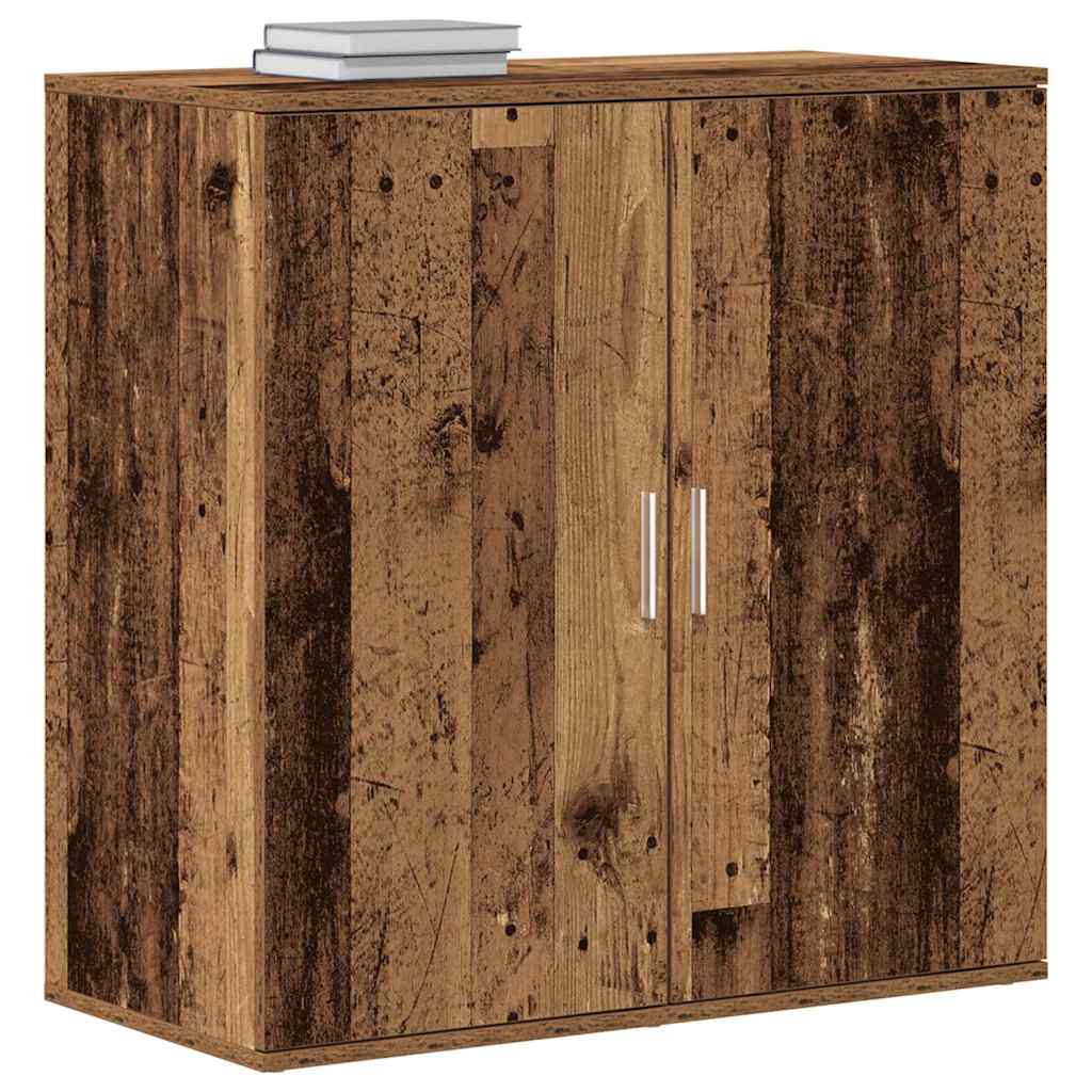 vidaXL Dressoir 79x38x80 cm bewerkt hout oud houtkleurig