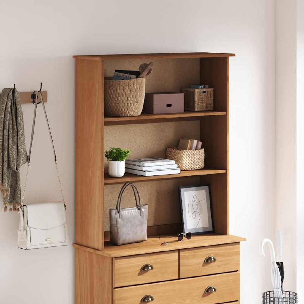vidaXL Kast ASKIM 91x30x104 cm massief grenenhout