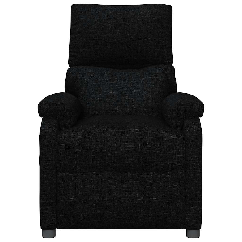 vidaXL Massagestoel stof zwart