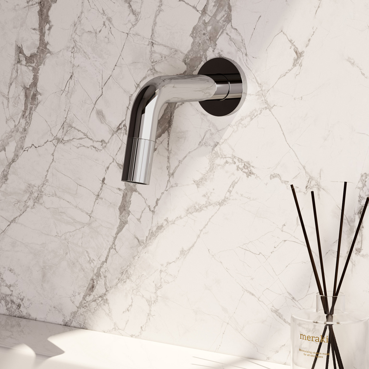 Brauer Stripe inbouw fonteinkraan chroom