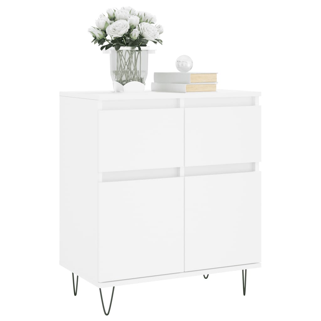 vidaXL Dressoir 60x35x70 cm bewerkt hout wit