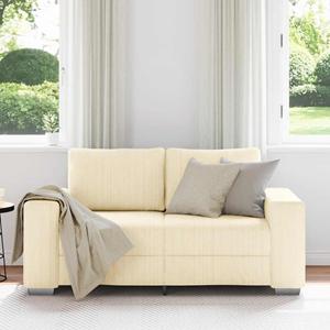 vidaXL Loveseat Sofa Cr&egrave;me 120 cm Corduroy Stof