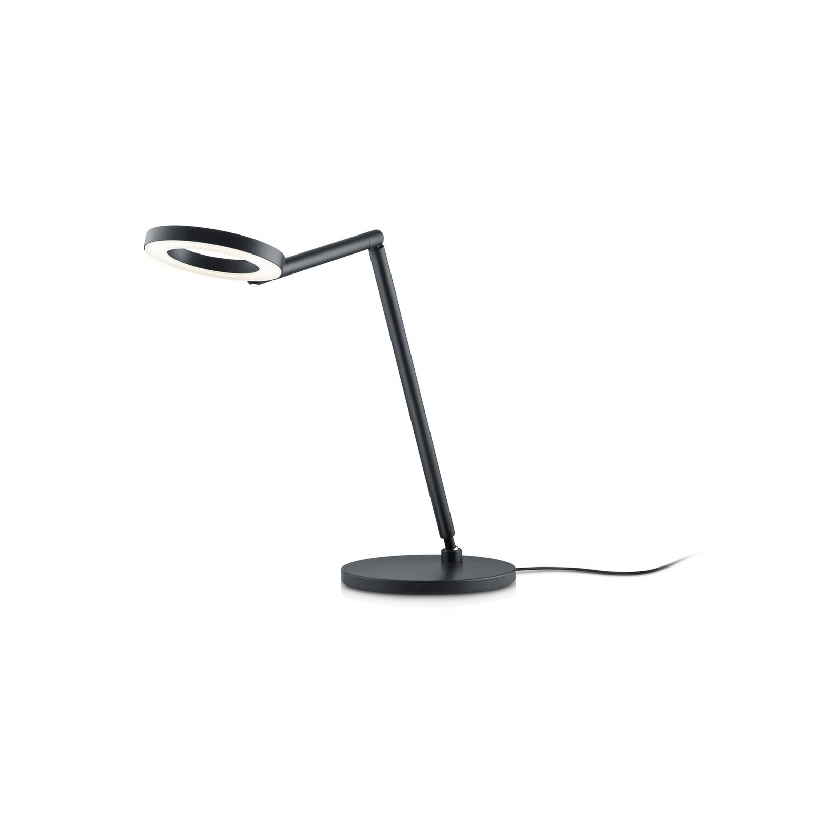 Knapstein LED tafellamp Tessa-T, zwart, CCT, gebarenbediening