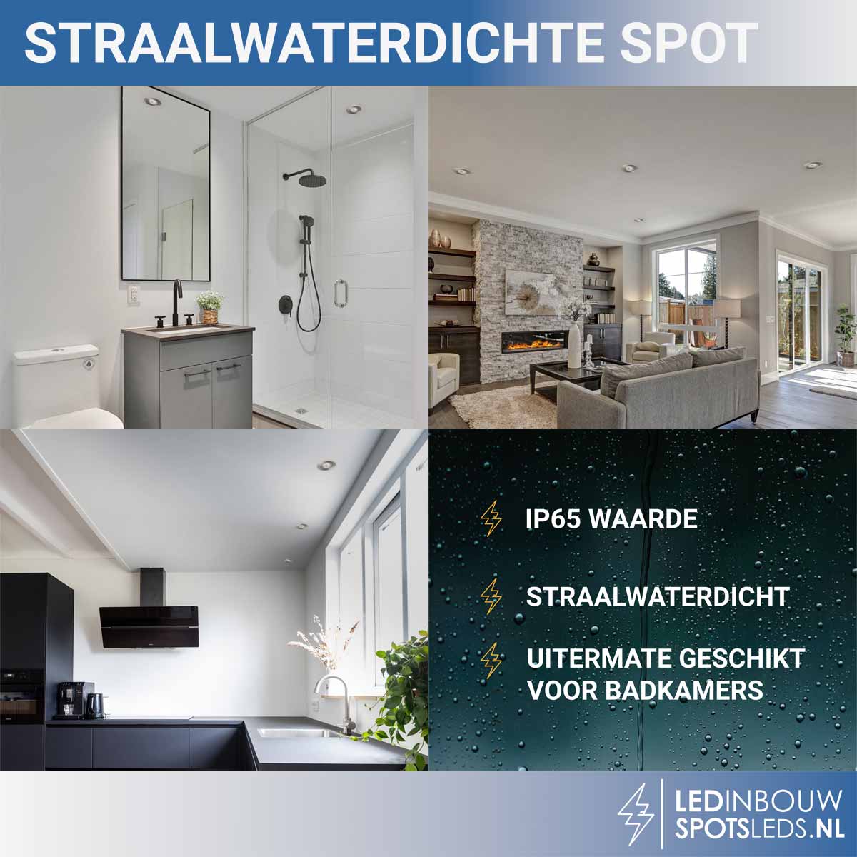 Mini led inbouw spot dimbaar - 5 watt 450 lumen - nikkel - 2700k