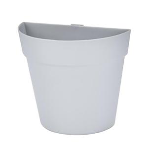 Prayer M Wall Mounted Plastic Potted Plant Flowerpot Creative Wall Hanging Semi Circular Small Flower Pot Wall Decoration