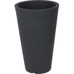 4gardenz Stone pilaar ronde plantenbak 35x55cm - steengrijs