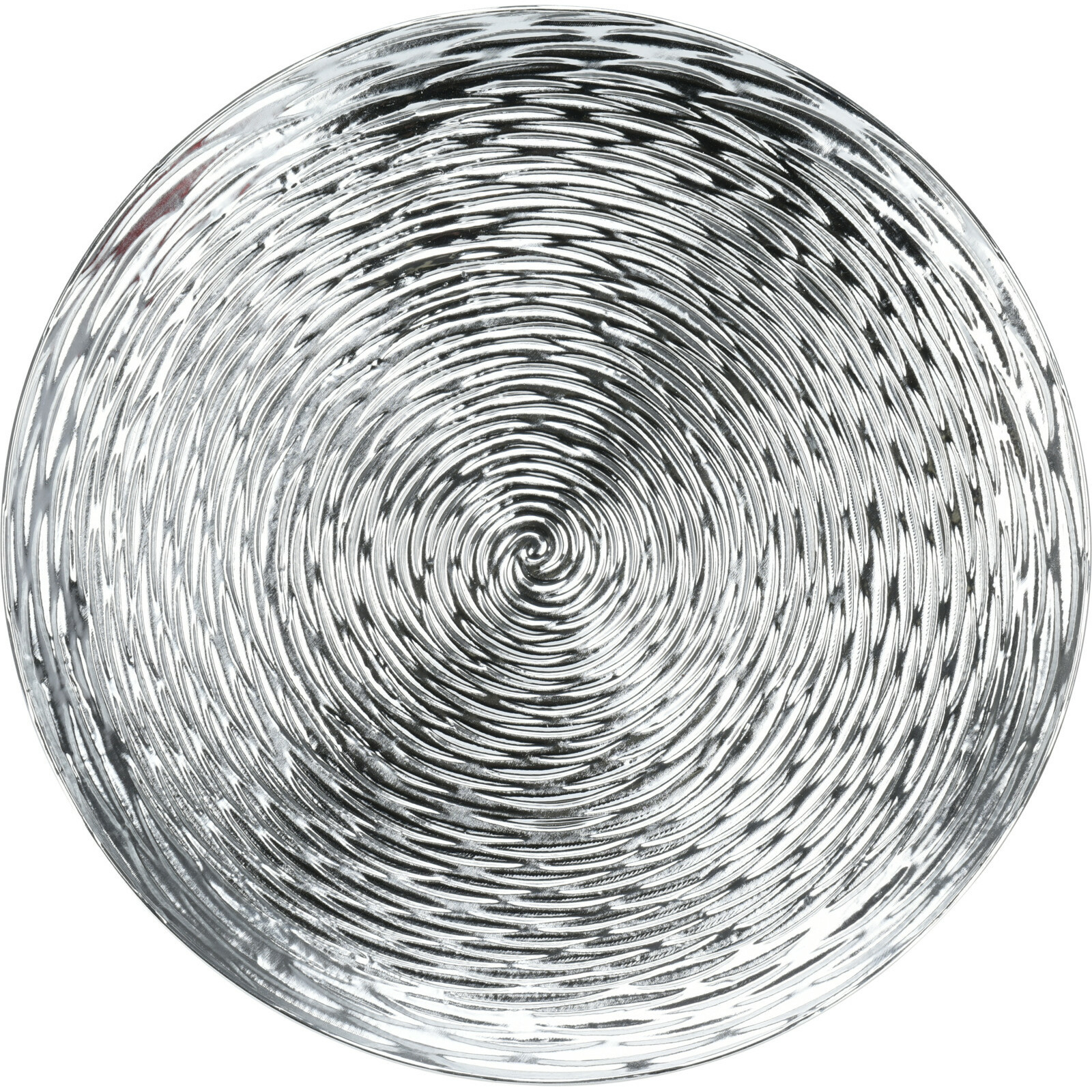 Excellent Houseware Home & Styling Kaarsen bord - diner onderborden - zilver - Dia 33 cm - Kaarsenbord - Kunststof -