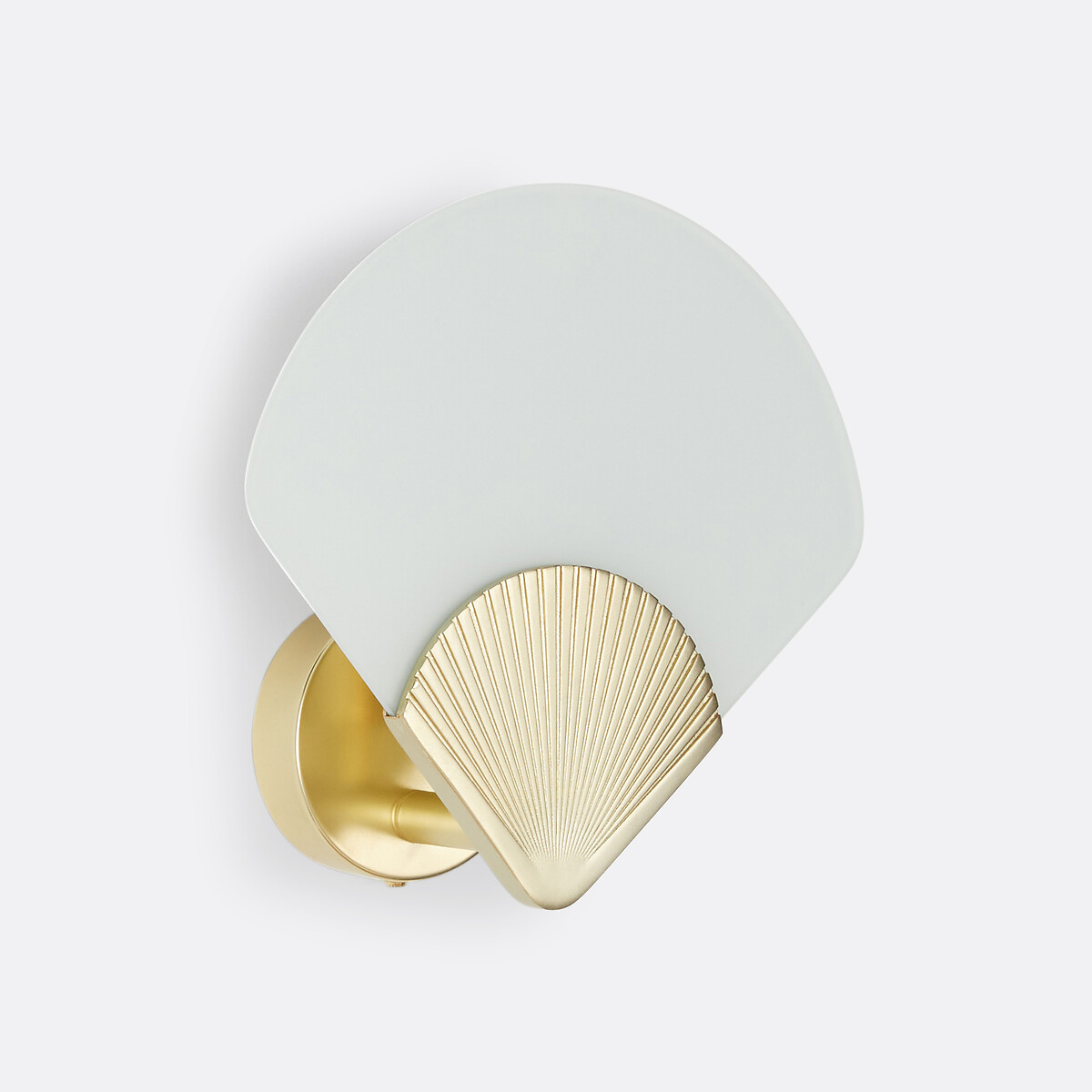 LA REDOUTE INTERIEURS Wandlamp in messing en opaline glas, Alcance