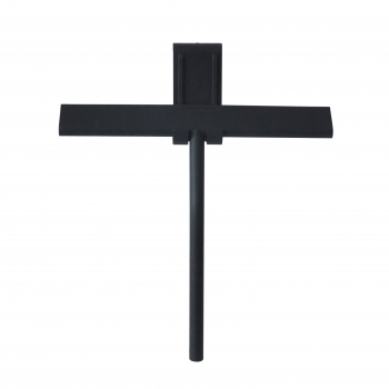 Sanifun Lush Raamwisser inclusief flexibele glashaak mat zwart.