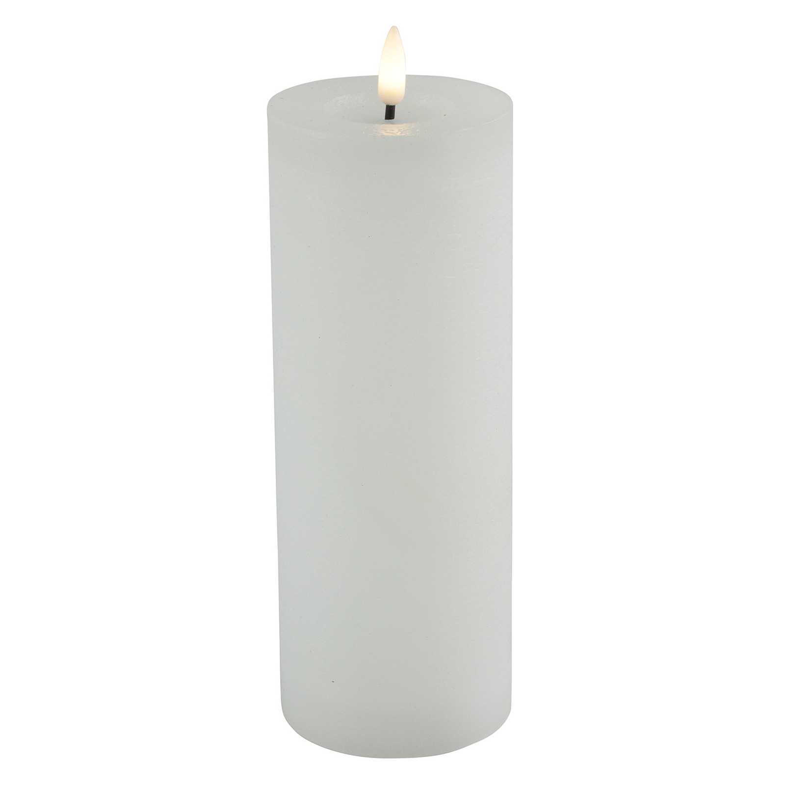 Countryfield LED kaars/stompkaars - wit - D7,5 x H20 cm - timer -