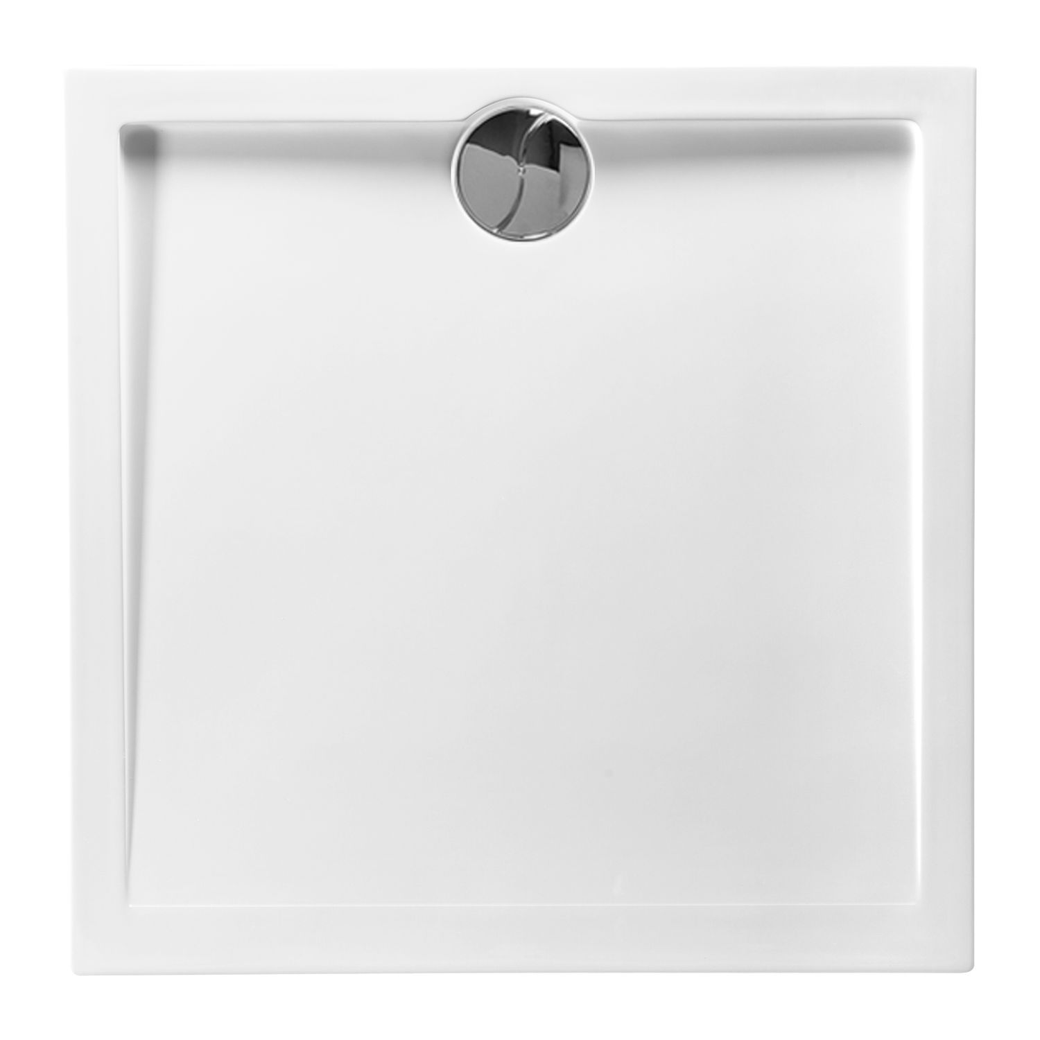Allibert  Douchebak - Slim 80 X 80 Cm - Polybeton - Wit
