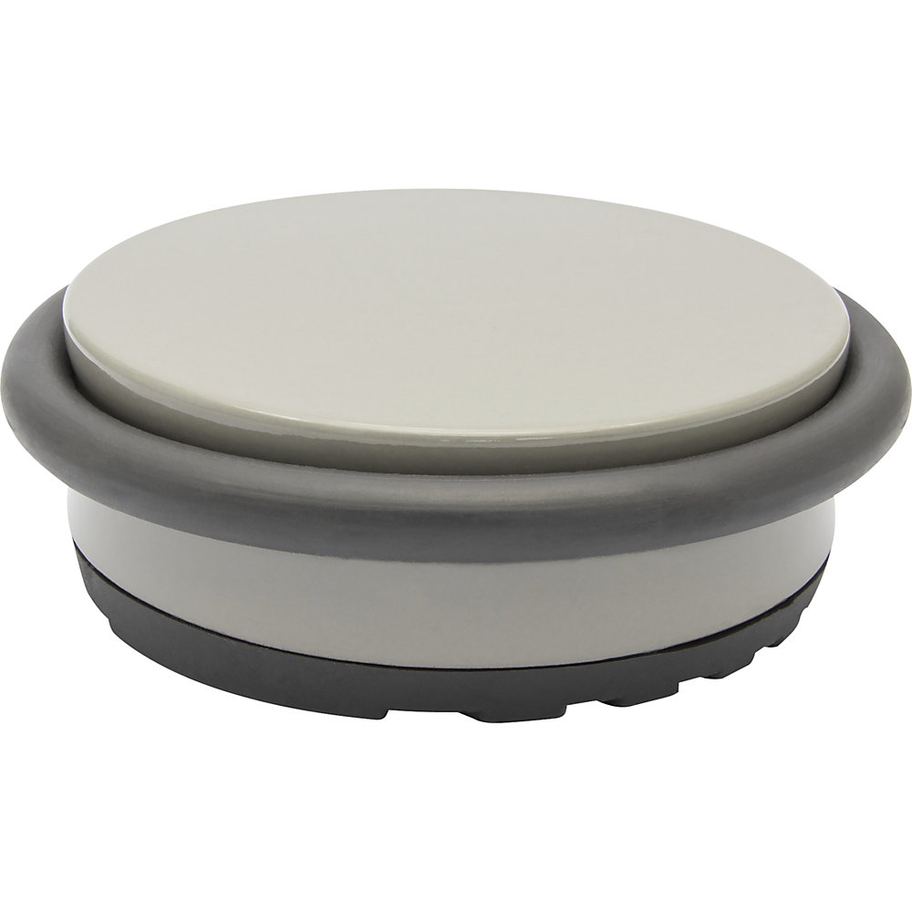 Wagner Vloerdeurstopper BIG DISK, Ø 96 mm, VE = 2 stuks, hoogte 30 mm, middelgrijs