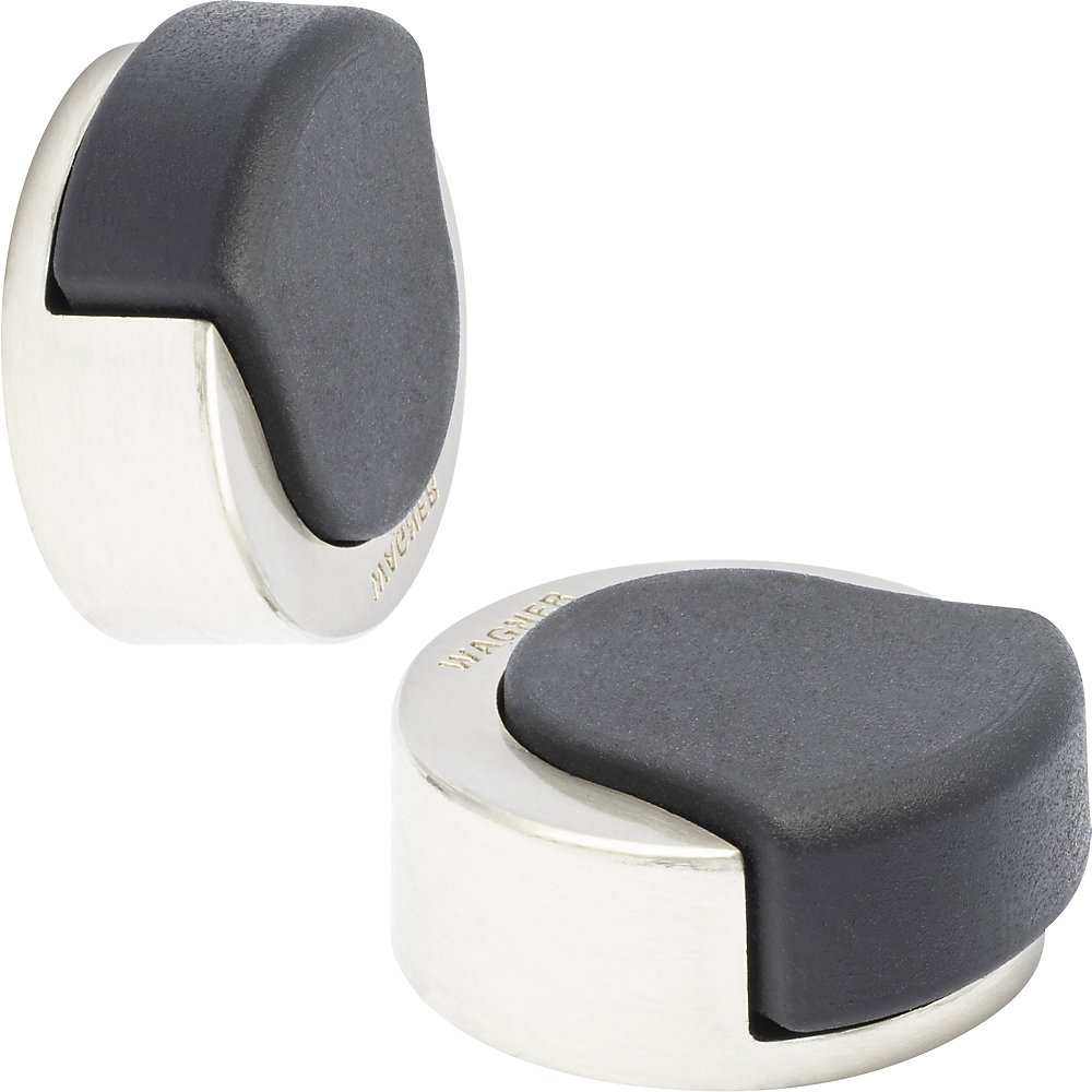 Wagner Vloer-/wanddeurstopper, l x b x h = 39 x 38 x 15 mm, VE = 2 stuks, roestvaststalen look