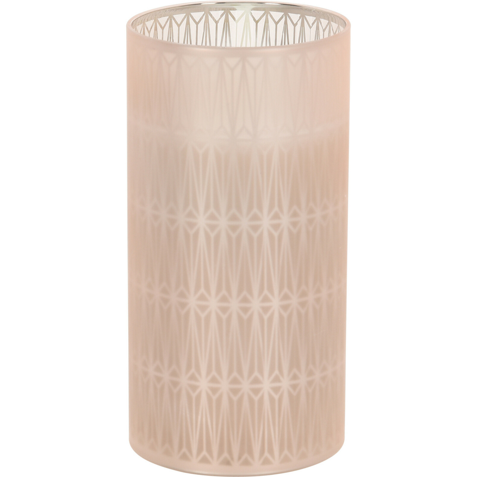 Home & Styling luxe LED kaars - in glas - warm wit - D7,5 x H15 cm - Stompkaarsen - Sfeer kaarsen -