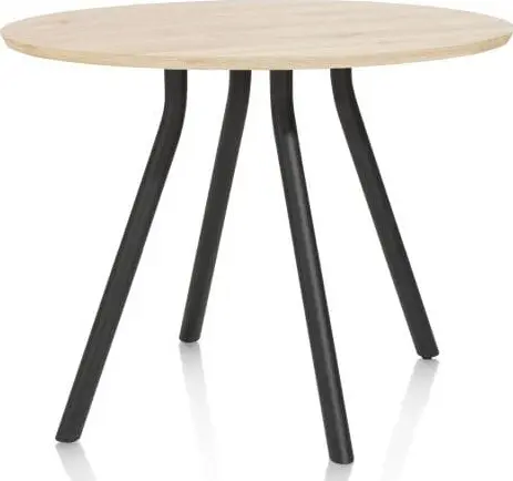 Arvada bartafel 125 cm. - rond - centrale poot kort - natural