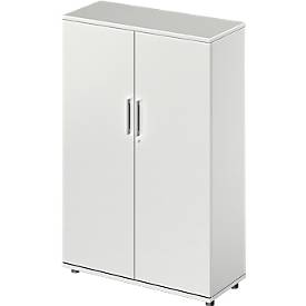 Schäfer Shop Genius draaideurkast TETRIS WOOD, 4 OH, hoogte incl. glijders, B 1000 mm, lichtgrijs