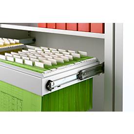 Schäfer Shop Select hangframe, 2 rijen, 1200 mm breed, lichtgrijs