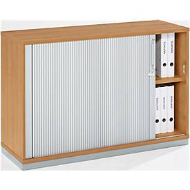 Schäfer Shop Genius Schäfer Shop  Genius Roldeurkast 2 ordnerhoogten, B 1200 x D 421 x H 800 mm, beukenpatroon