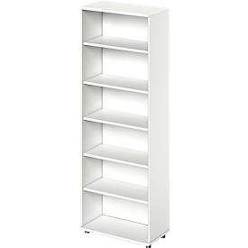 Schäfer Shop Genius open kast TETRIS WOOD, 6 OH, hoogte incl. glijders, B 800 mm, wit