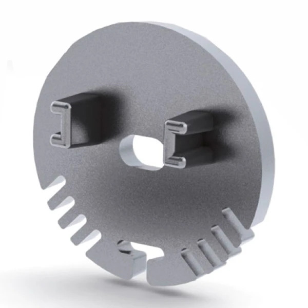 Prolumia Eindkap rond met draaddoorvoer, aluminium | 46290137