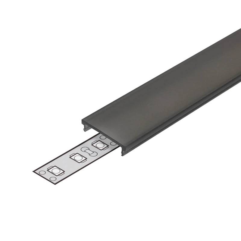 ELP Onderdeel LED-strip | cover klik zwart 2mt surface 14mm