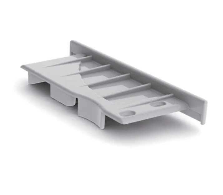 Prolumia Eindkap muur, met kabelgat rechts, PVC | 46290192