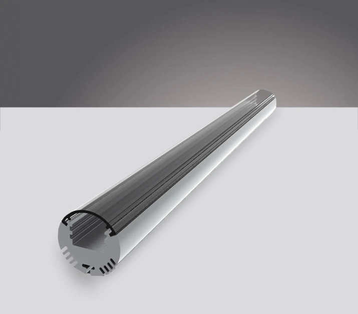 Prolumia Al profiel, rond/1m, Transparante lens | 46290130