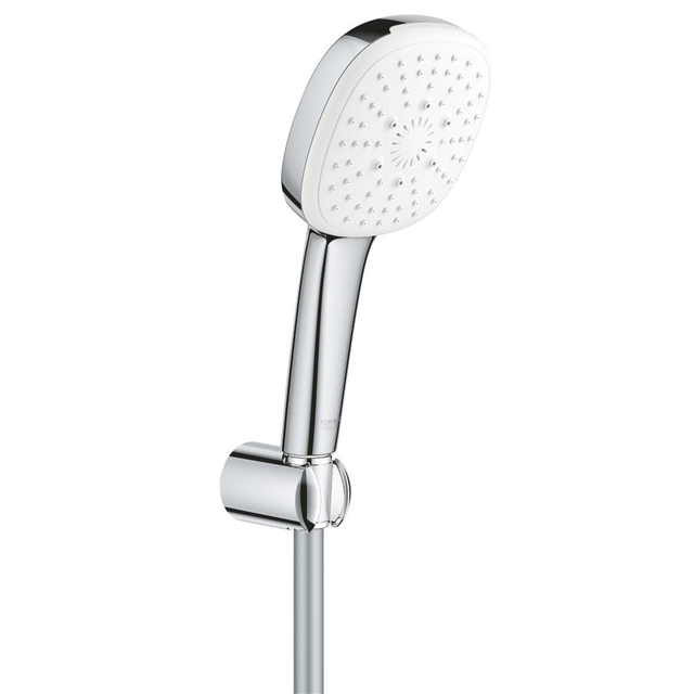 Grohe Tempesta 110 Cube Handdoucheset - Ø11cm - 3 straalsoorten - niet verstelbaar - 150cm - chroom 27588003