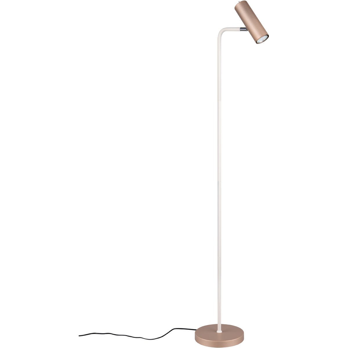 BES LED LED Vloerlamp - Trion Harley - GU10 Fitting - IP20 - Schakelaar - Rond - Koffie - Metaal