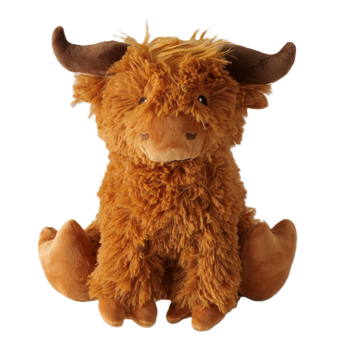 Boltze Deurstopper gewicht - dieren thema Schotse Hooglander koe - 1 kilo - bruin - polyester - 26 cm - dic -
