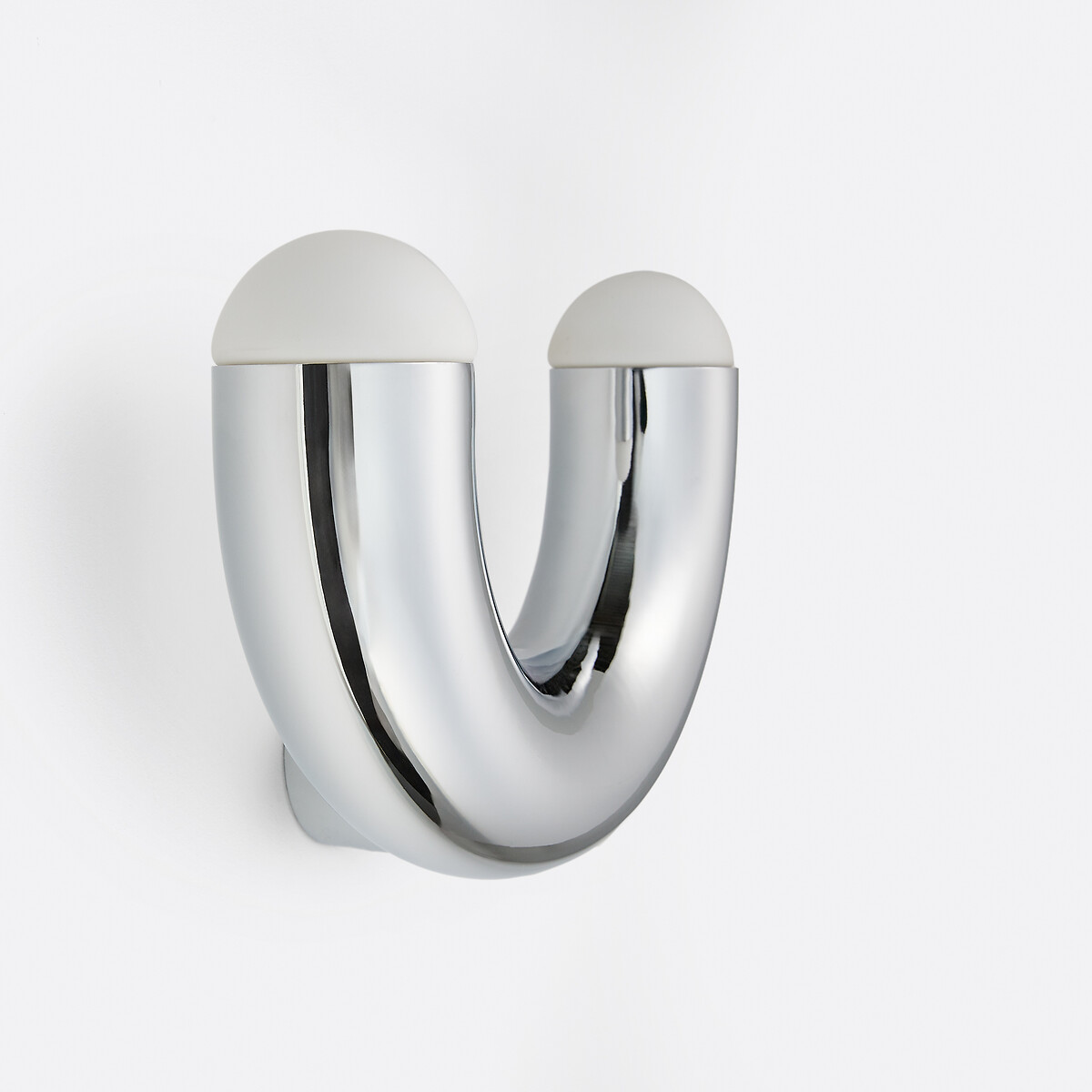 LA REDOUTE INTERIEURS Wandlamp in chroomijzer en opaline, Quillo