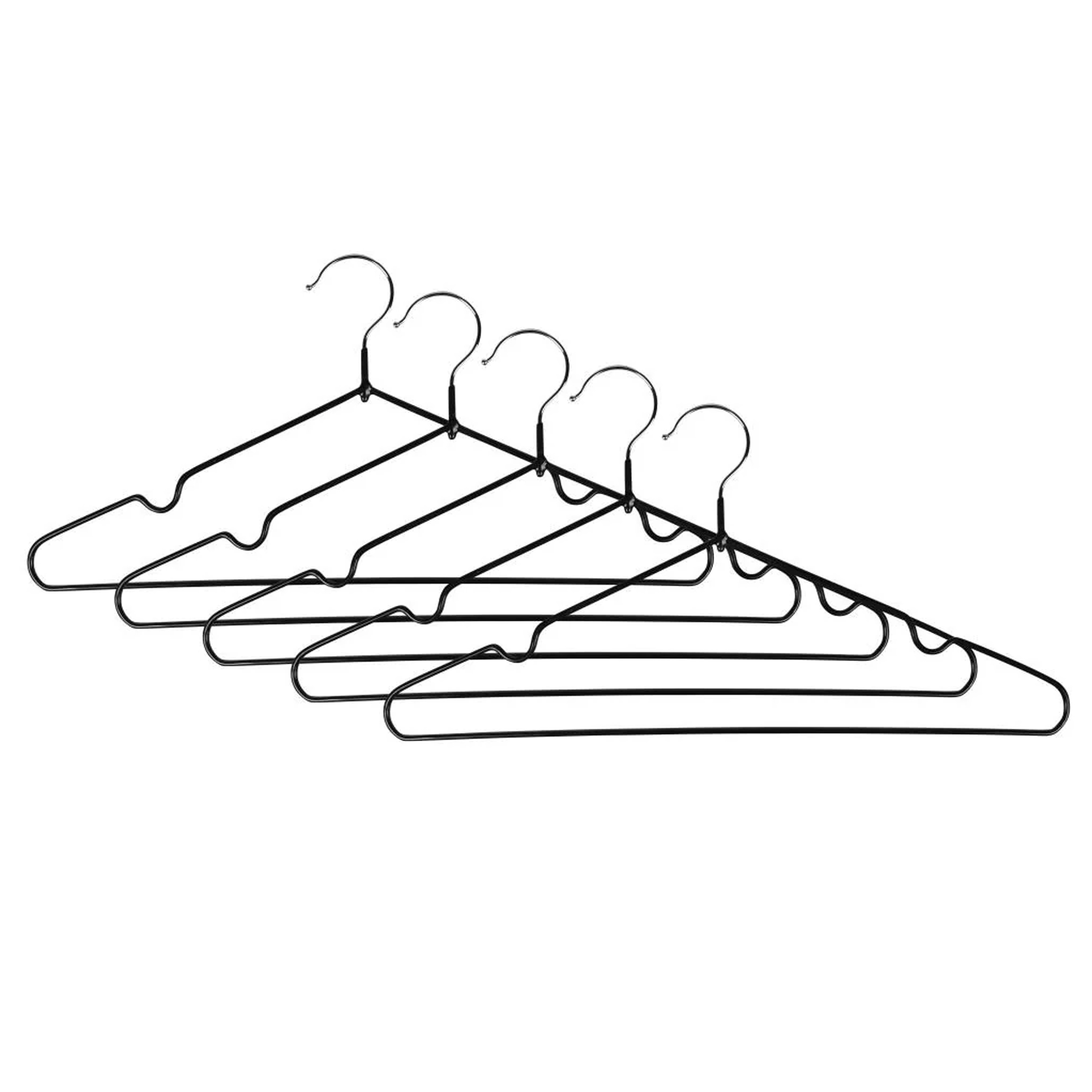 Benson Kledinghangers - 20x stuks - metaal - anti slip - cm - vaste haak -