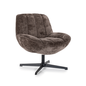 By-Boo &VerticalLine; Fauteuil Derby - Brown &VerticalLine; Zitmeubels woonkamer &VerticalLine; Draaifauteuil