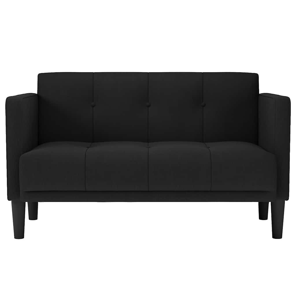vidaXL Loveseat Bank Zwart 111 cm Stof