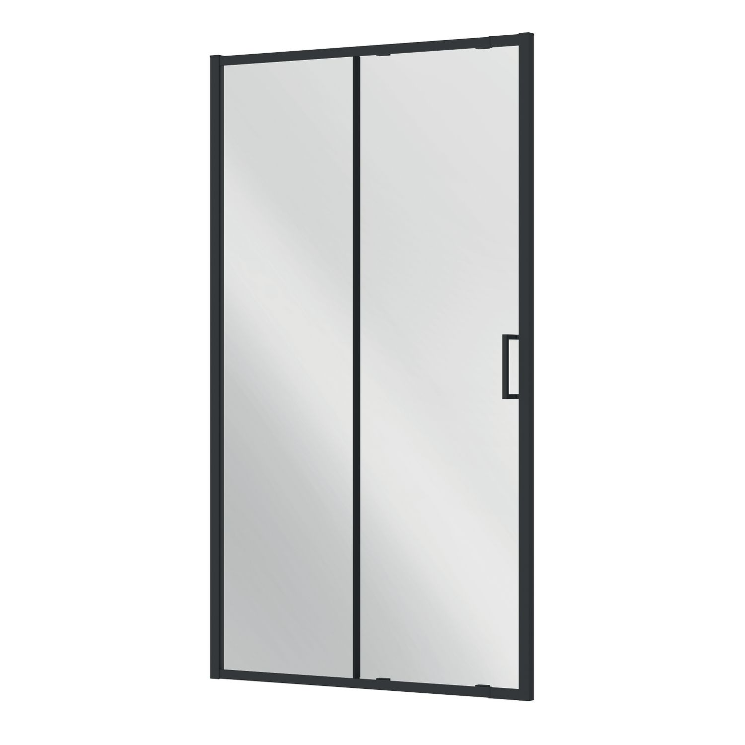 Allibert  Douche Schuifdeur Lonso 110-120 X 200cm - Zwart Profiel - 8 Mm Helder Glas