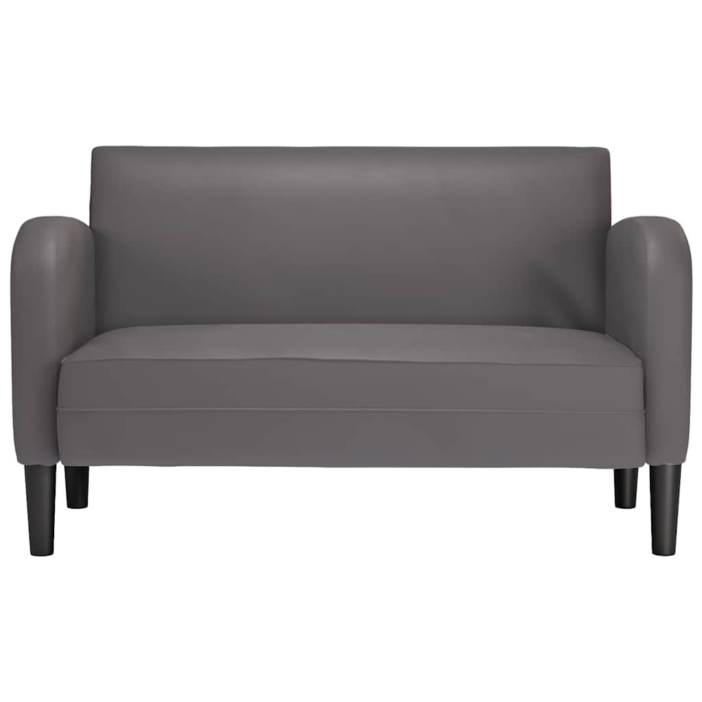 vidaXL Loveseat bank 110 cm kunstleer grijs