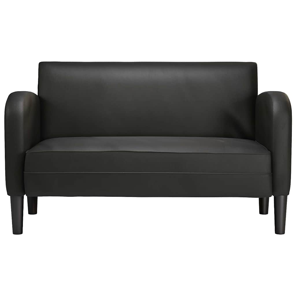 vidaXL Loveseat bank 110 cm kunstleer zwart