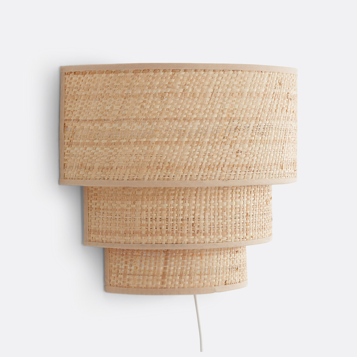 LA REDOUTE INTERIEURS Drievoudige wandlamp in raffia, Dolkie