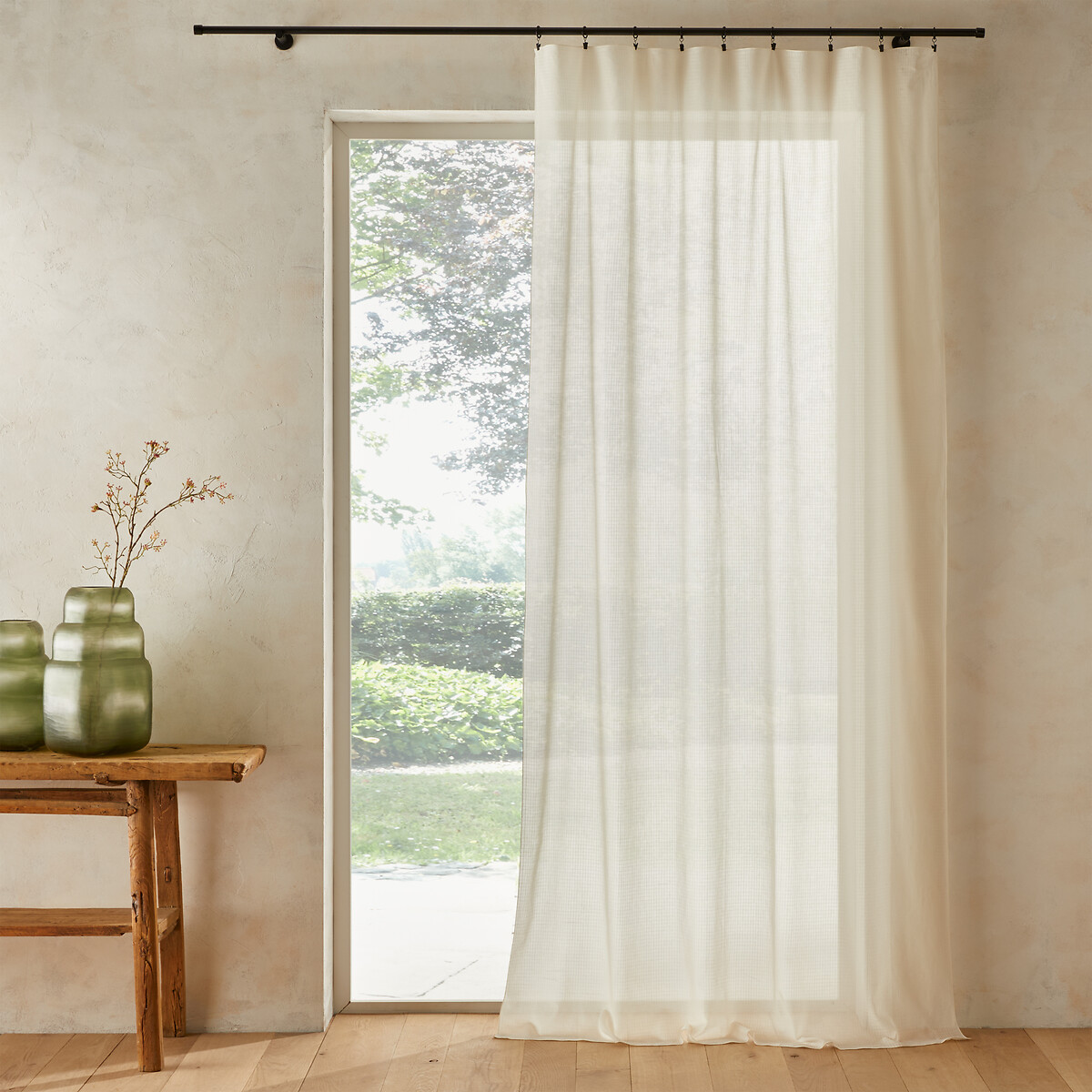 AM.PM Glasgordijn in biologisch voilekatoen, Varkala