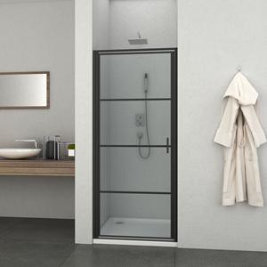 Allibert  Douchedeur Loftgame 90 X 200cm - Zwart Profiel - 8 Mm Helder Glas