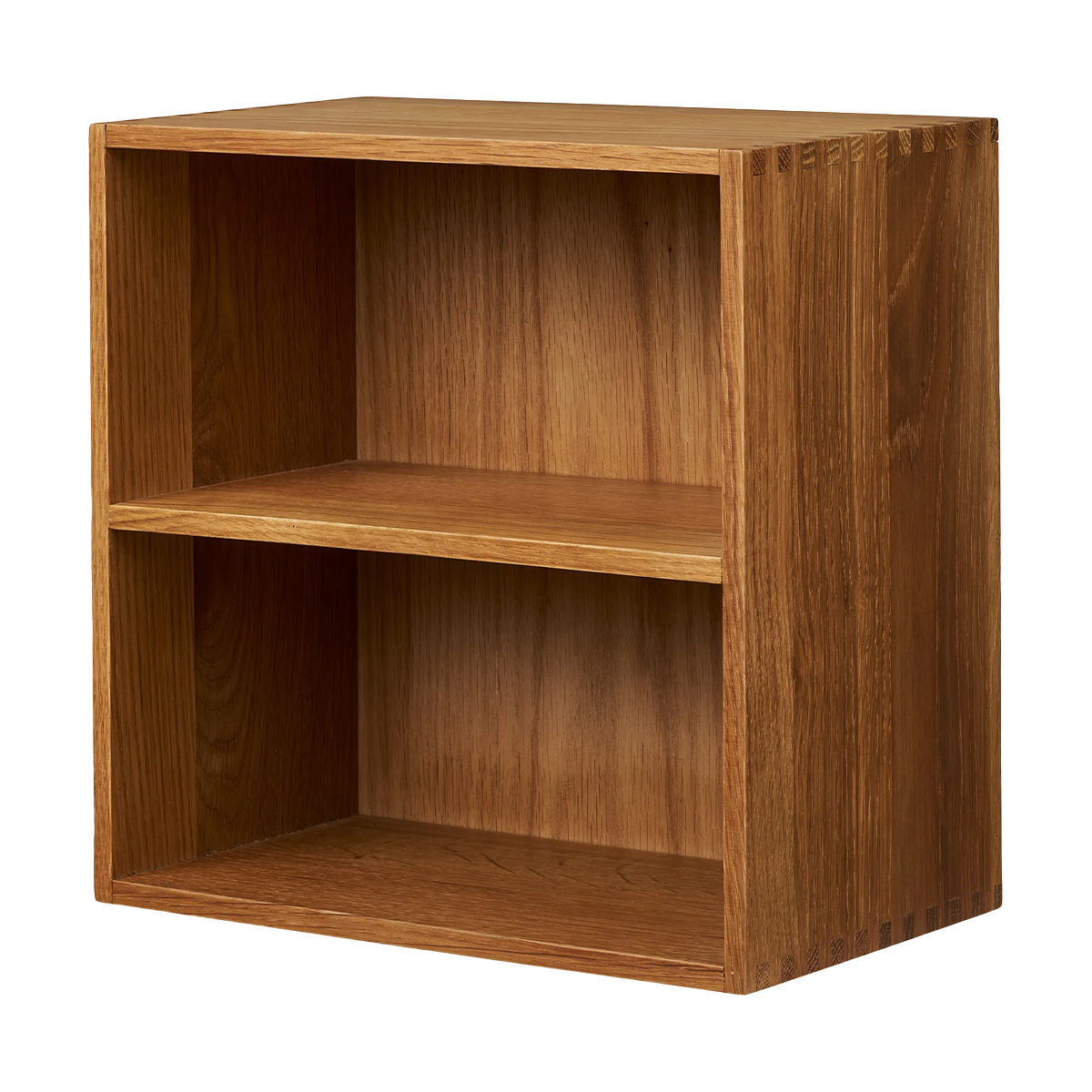 Artichok Abigail vierkante eikenhouten open wandkast met twee vakken - 30 x 30 cm