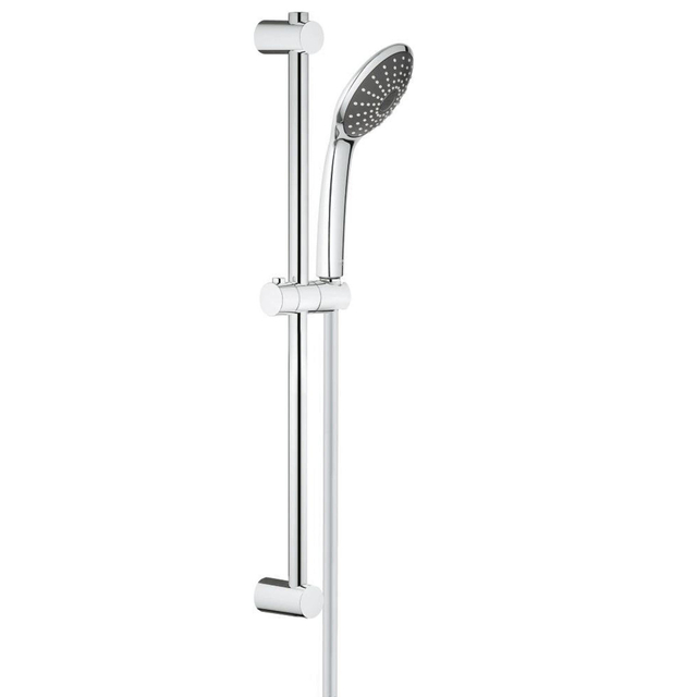 Grohe Vitalio Joy 110 Mono Glijstangset - 60cm - ronde handdouche - 1 straalsoort - gladde doucheslang - chroom/zwart 27322000
