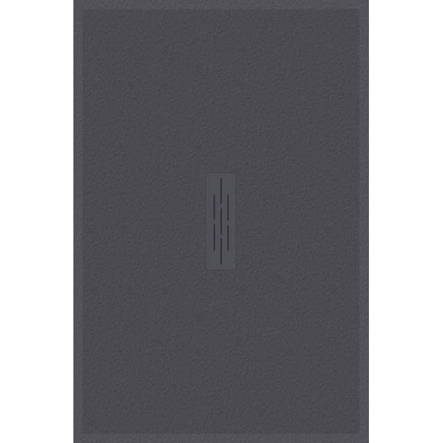 Kinedo Kinemoon style douchebak - 160x100cm - inbouw/opbouw - zaagbaar - mineraalcomposiet antraciet rd778a