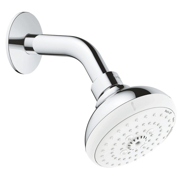Grohe Tempesta 100 Hoofddouche - 10cm - 3 straalsoorten - wandmontage - chroom/wit 26088001